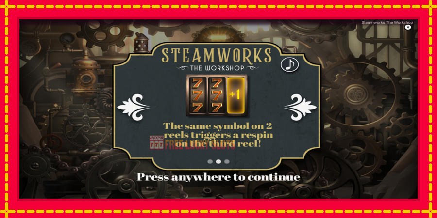 Steamworks - The Workshop: สล็อตแมชชีนพร้อมกราฟิกที่ทันสมัย, รูปภาพ 1