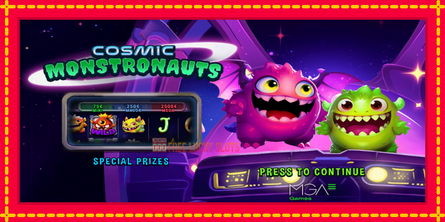 Cosmic Monstronauts: สล็อตแมชชีนพร้อมกราฟิกที่ทันสมัย, รูปภาพ 1