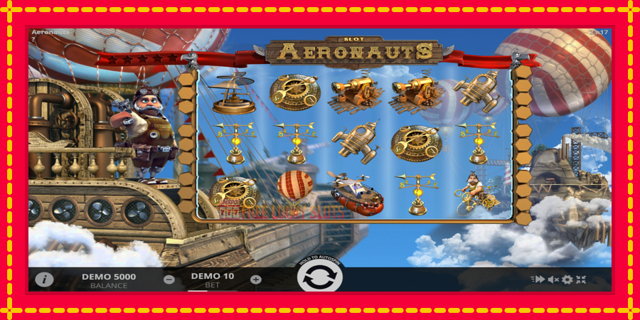 Aeronauts: สล็อตแมชชีนพร้อมกราฟิกที่ทันสมัย, รูปภาพ 1