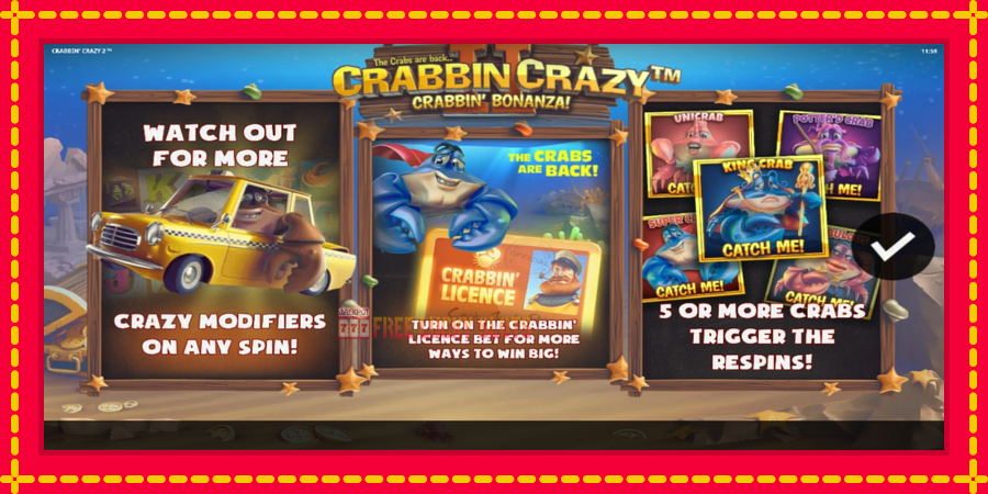 Crabbin Crazy 2: สล็อตแมชชีนพร้อมกราฟิกที่ทันสมัย, รูปภาพ 1