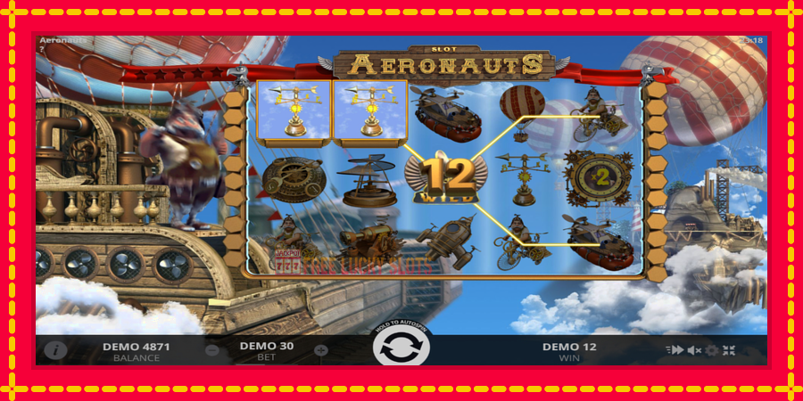 Aeronauts: สล็อตแมชชีนพร้อมกราฟิกที่ทันสมัย, รูปภาพ 2