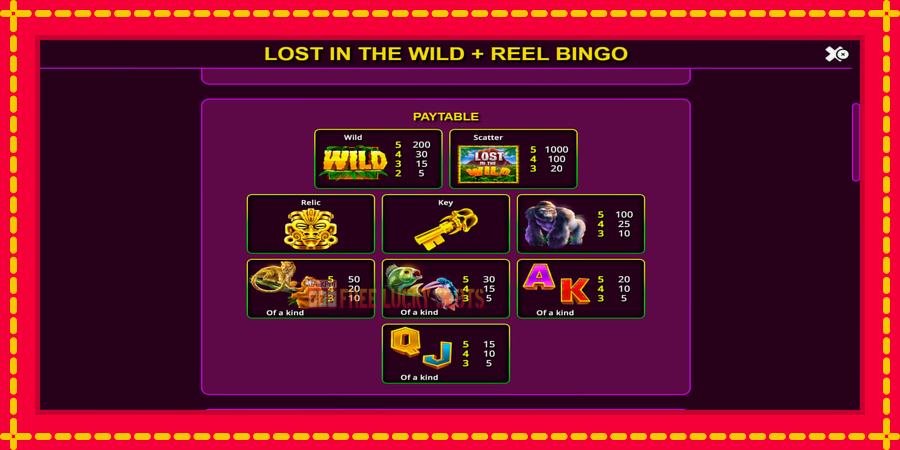 Lost in the Wild with Reel Bingo: สล็อตแมชชีนพร้อมกราฟิกที่ทันสมัย, รูปภาพ 6