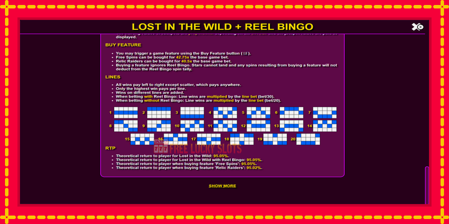 Lost in the Wild with Reel Bingo: สล็อตแมชชีนพร้อมกราฟิกที่ทันสมัย, รูปภาพ 7