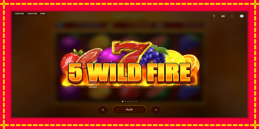 5 Wild Fire: สล็อตแมชชีนพร้อมกราฟิกที่ทันสมัย, รูปภาพ 1