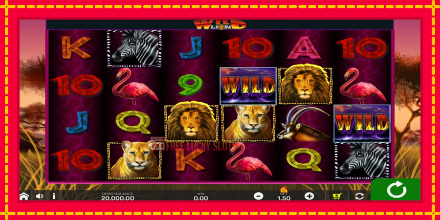 Wild Lion with Reel Bingo: สล็อตแมชชีนพร้อมกราฟิกที่ทันสมัย, รูปภาพ 1