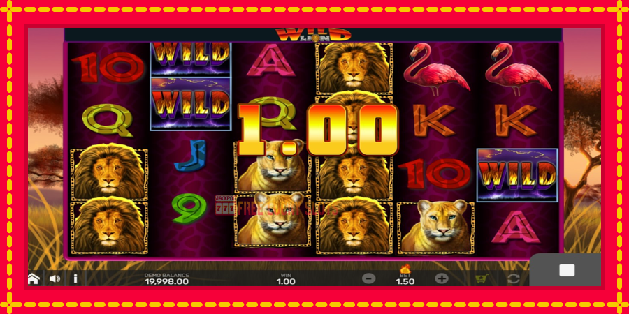 Wild Lion with Reel Bingo: สล็อตแมชชีนพร้อมกราฟิกที่ทันสมัย, รูปภาพ 2