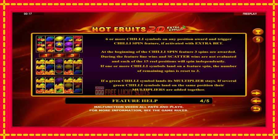 Hot Fruits 20 Extra Chillis: สล็อตแมชชีนพร้อมกราฟิกที่ทันสมัย, รูปภาพ 6