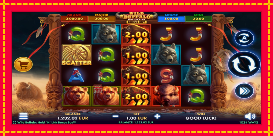 Wild Buffalo Hold N Link Bonus Buy: สล็อตแมชชีนพร้อมกราฟิกที่ทันสมัย, รูปภาพ 2