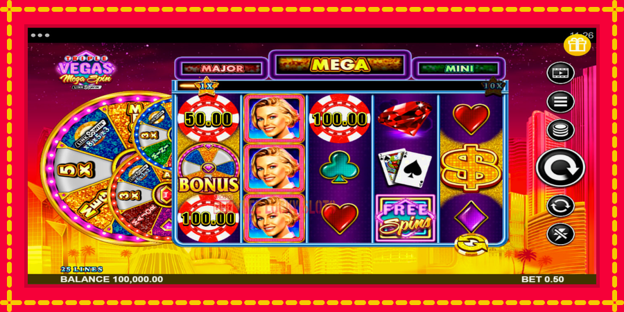 Triple Vegas Mega Spin: สล็อตแมชชีนพร้อมกราฟิกที่ทันสมัย, รูปภาพ 1