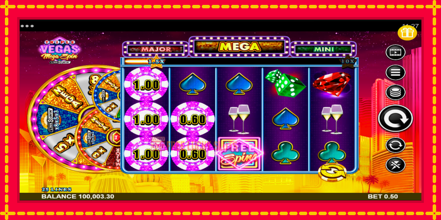 Triple Vegas Mega Spin: สล็อตแมชชีนพร้อมกราฟิกที่ทันสมัย, รูปภาพ 3