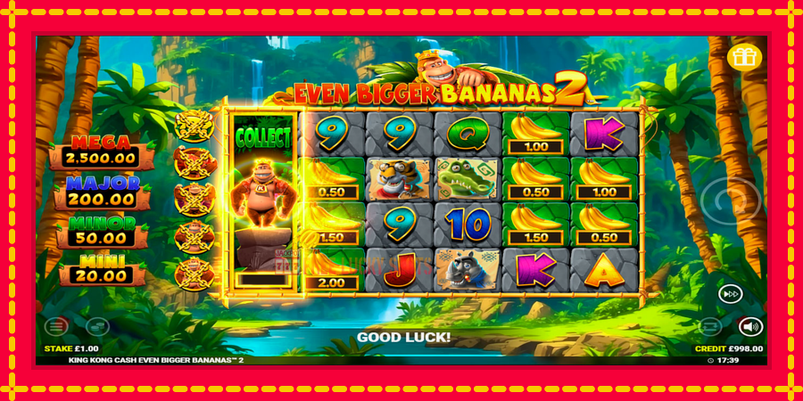 King Kong Cash Even Bigger Bananas 2: สล็อตแมชชีนพร้อมกราฟิกที่ทันสมัย, รูปภาพ 2