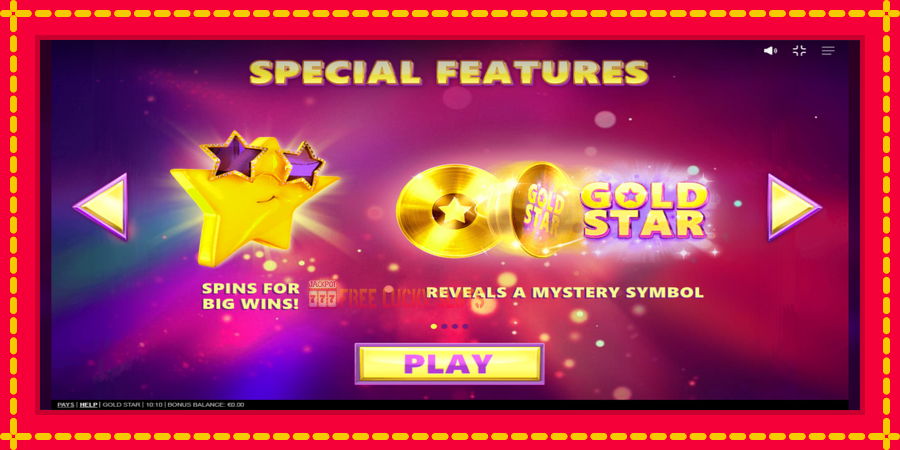 Gold Star: สล็อตแมชชีนพร้อมกราฟิกที่ทันสมัย, รูปภาพ 1