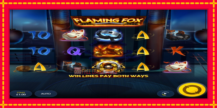 Flaming Fox: สล็อตแมชชีนพร้อมกราฟิกที่ทันสมัย, รูปภาพ 1