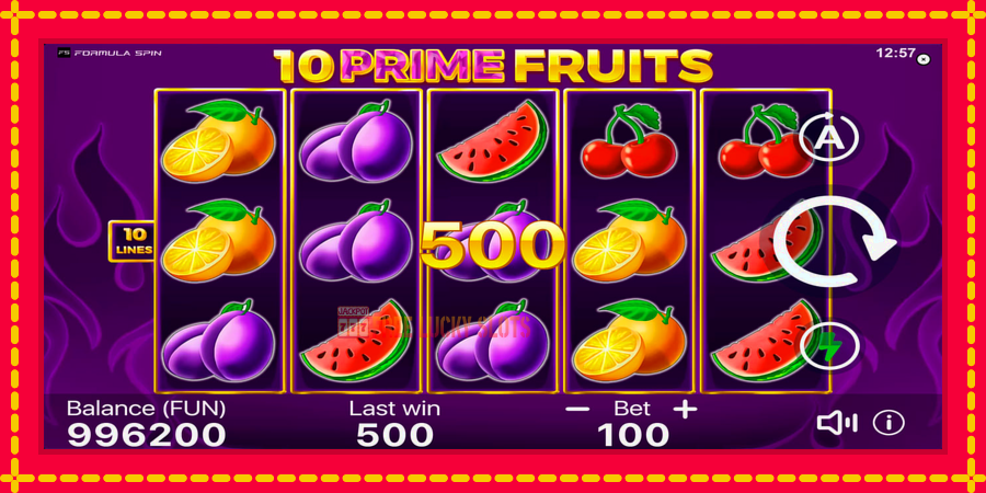 10 Prime Fruits: สล็อตแมชชีนพร้อมกราฟิกที่ทันสมัย, รูปภาพ 4