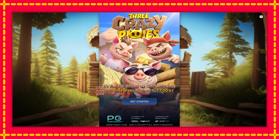 Three Crazy Piggies: สล็อตแมชชีนพร้อมกราฟิกที่ทันสมัย, รูปภาพ 1