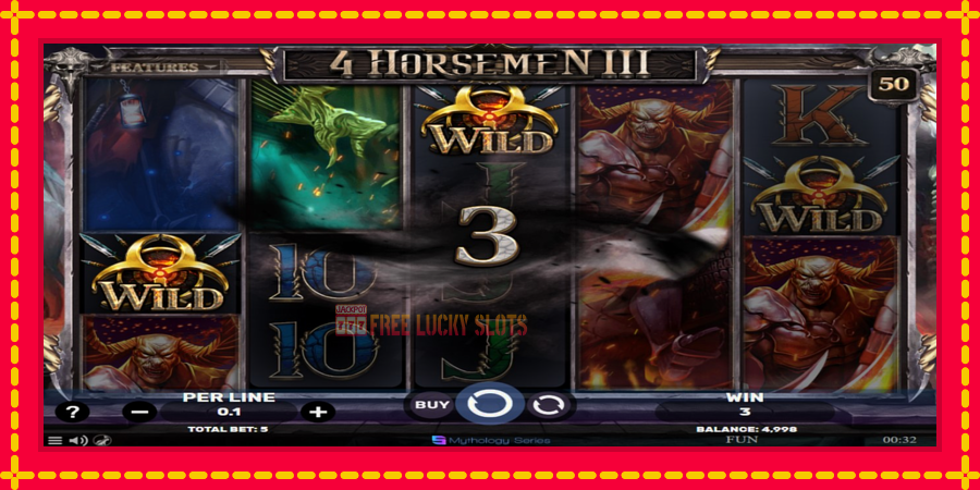 4 Horsemen III: สล็อตแมชชีนพร้อมกราฟิกที่ทันสมัย, รูปภาพ 3