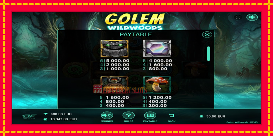 Golem Wildwoods: สล็อตแมชชีนพร้อมกราฟิกที่ทันสมัย, รูปภาพ 4