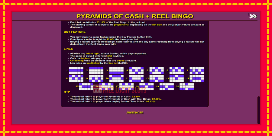 Pyramids of Cash with Reel Bingo: สล็อตแมชชีนพร้อมกราฟิกที่ทันสมัย, รูปภาพ 6