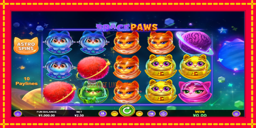 Space Paws: สล็อตแมชชีนพร้อมกราฟิกที่ทันสมัย, รูปภาพ 1