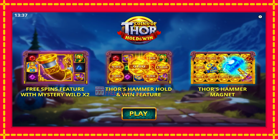 Coins of Thor: สล็อตแมชชีนพร้อมกราฟิกที่ทันสมัย, รูปภาพ 1