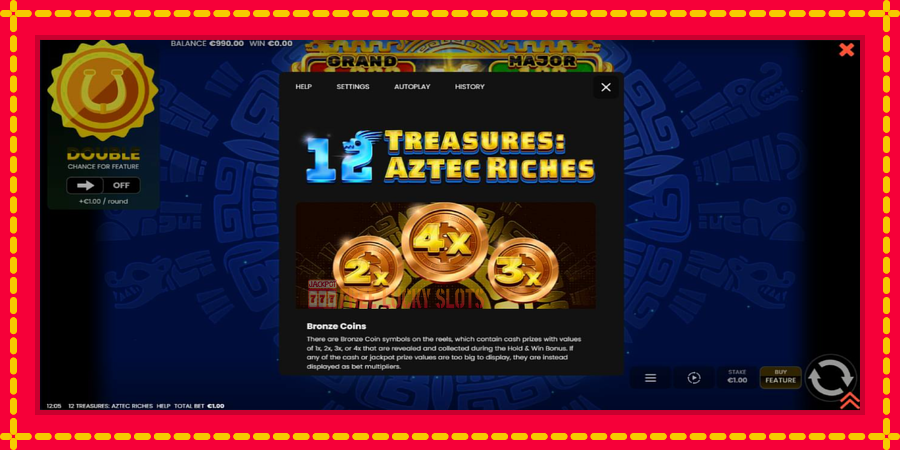 12 Treasures: Aztec Riches: สล็อตแมชชีนพร้อมกราฟิกที่ทันสมัย, รูปภาพ 5