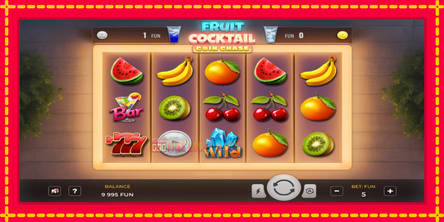 Fruit Cocktail Coin Chase: สล็อตแมชชีนพร้อมกราฟิกที่ทันสมัย, รูปภาพ 1