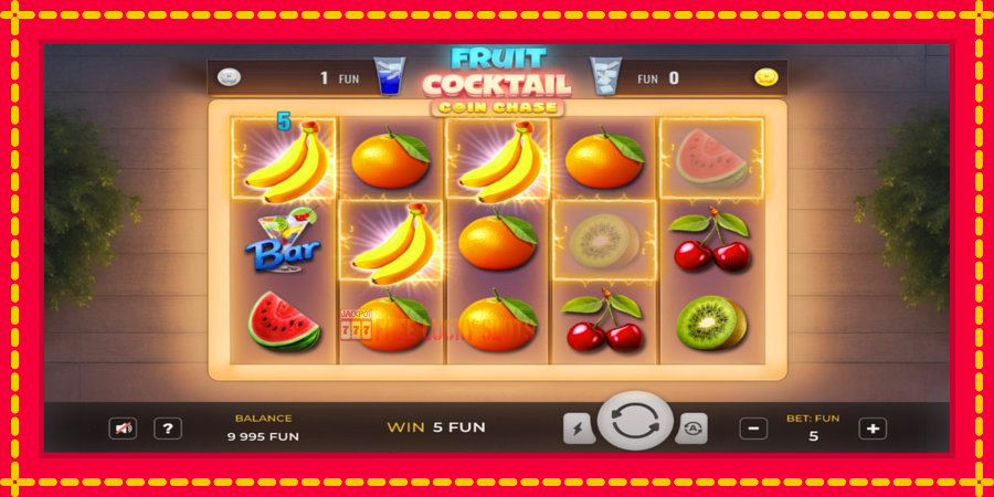 Fruit Cocktail Coin Chase: สล็อตแมชชีนพร้อมกราฟิกที่ทันสมัย, รูปภาพ 2