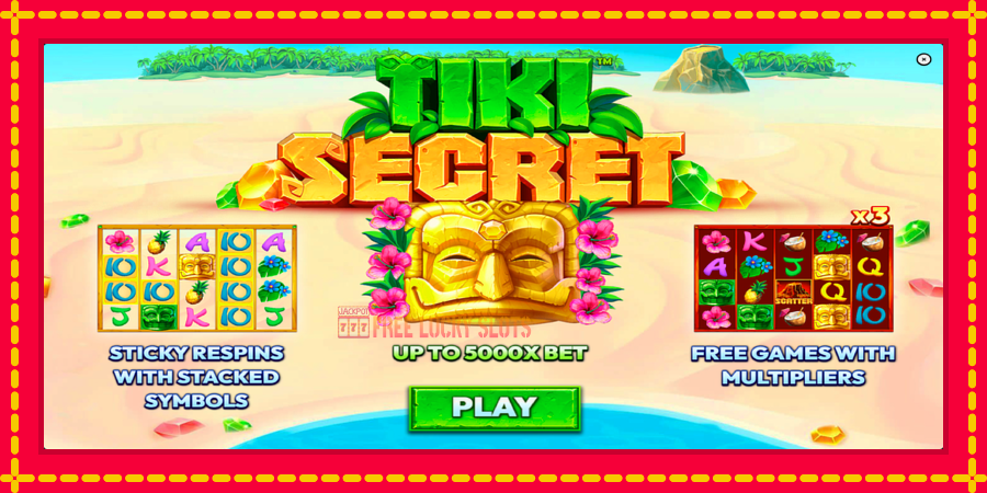 Tiki Secret: สล็อตแมชชีนพร้อมกราฟิกที่ทันสมัย, รูปภาพ 1