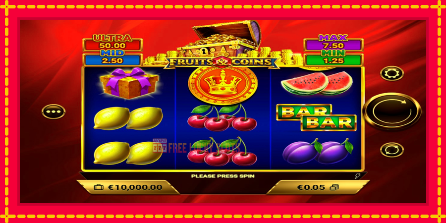 Fruits & Coins: สล็อตแมชชีนพร้อมกราฟิกที่ทันสมัย, รูปภาพ 1