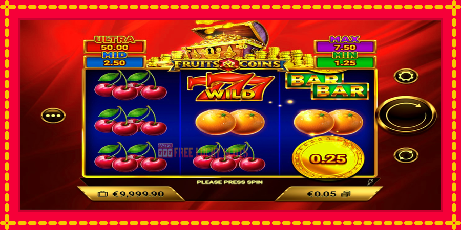 Fruits & Coins: สล็อตแมชชีนพร้อมกราฟิกที่ทันสมัย, รูปภาพ 2