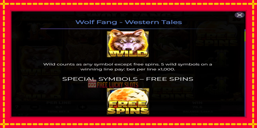 Wolf Fang - Western Tales: สล็อตแมชชีนพร้อมกราฟิกที่ทันสมัย, รูปภาพ 4