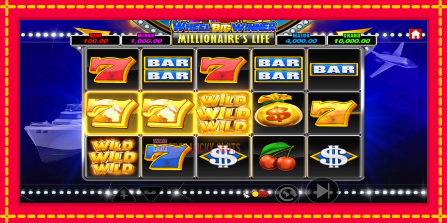 Wheel Big Winner Millionaires Life: สล็อตแมชชีนพร้อมกราฟิกที่ทันสมัย, รูปภาพ 4