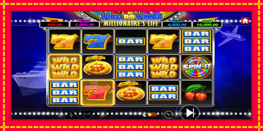 Wheel Big Winner Millionaires Life: สล็อตแมชชีนพร้อมกราฟิกที่ทันสมัย, รูปภาพ 5