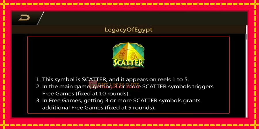 Legacy of Egypt: สล็อตแมชชีนพร้อมกราฟิกที่ทันสมัย, รูปภาพ 4