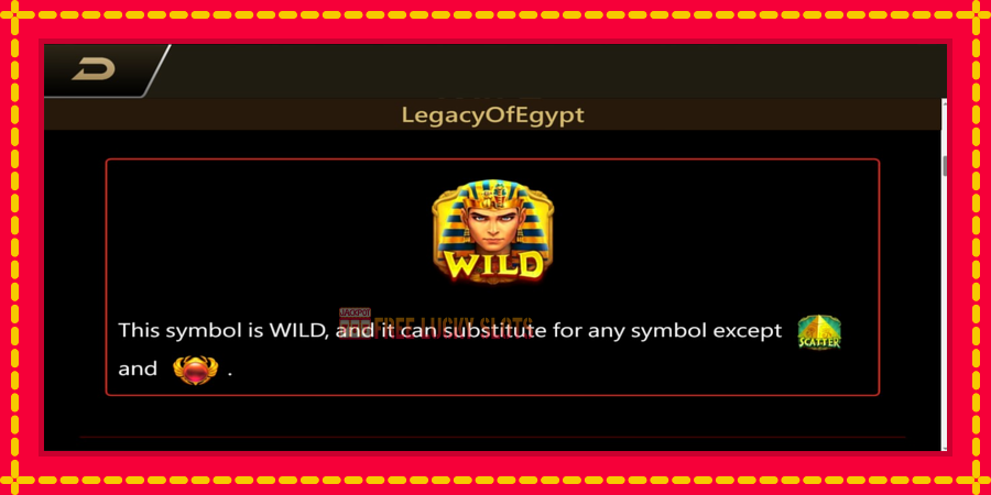 Legacy of Egypt: สล็อตแมชชีนพร้อมกราฟิกที่ทันสมัย, รูปภาพ 5