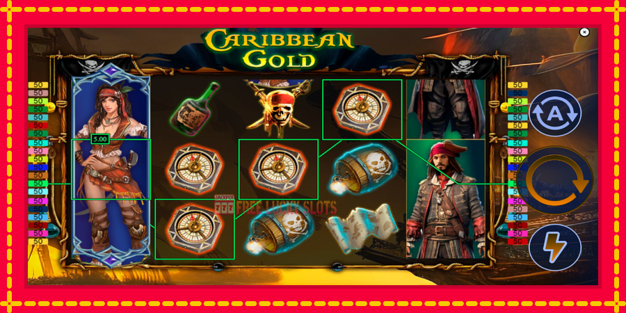 Caribbean Gold.: สล็อตแมชชีนพร้อมกราฟิกที่ทันสมัย, รูปภาพ 3