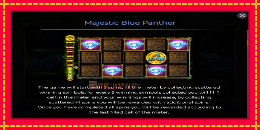 Majestic Blue Panther: สล็อตแมชชีนพร้อมกราฟิกที่ทันสมัย, รูปภาพ 5