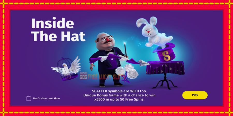 Inside The Hat: สล็อตแมชชีนพร้อมกราฟิกที่ทันสมัย, รูปภาพ 1