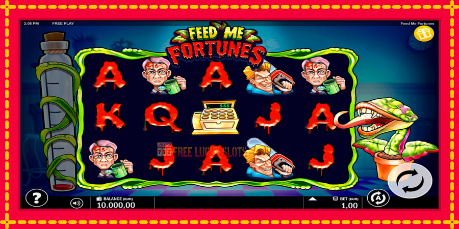 Feed Me Fortunes: สล็อตแมชชีนพร้อมกราฟิกที่ทันสมัย, รูปภาพ 1