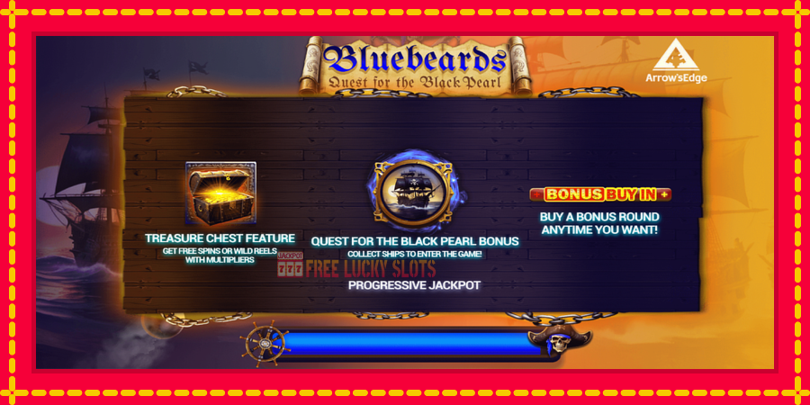 Bluebeard Quest for the Black Pearl: สล็อตแมชชีนพร้อมกราฟิกที่ทันสมัย, รูปภาพ 1