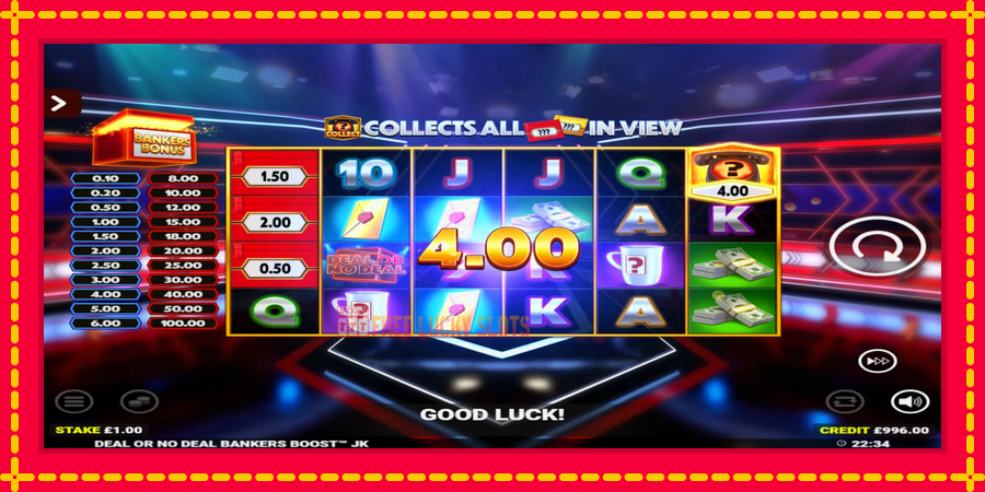 Deal or No Deal Bankers Boost Jackpot King: สล็อตแมชชีนพร้อมกราฟิกที่ทันสมัย, รูปภาพ 2