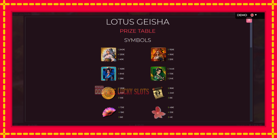 Lotus Geisha: สล็อตแมชชีนพร้อมกราฟิกที่ทันสมัย, รูปภาพ 5