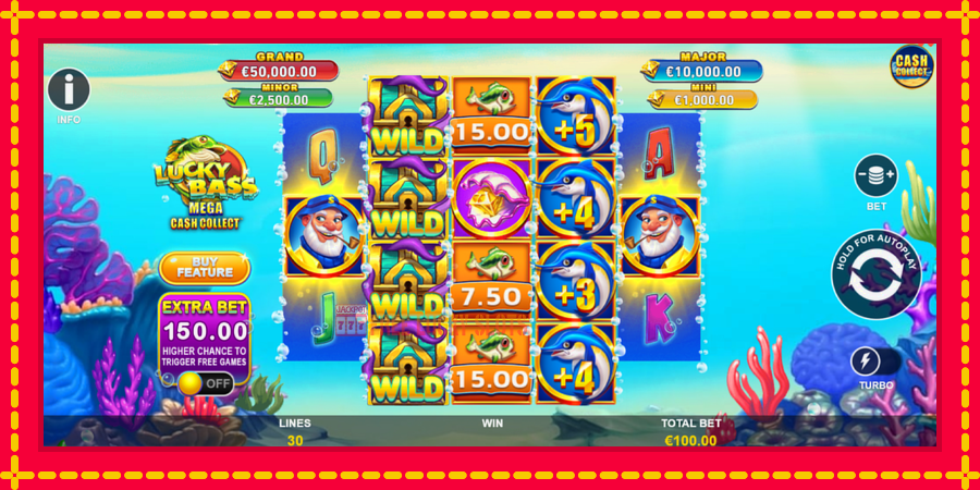 Lucky Bass Mega Cash Collect: สล็อตแมชชีนพร้อมกราฟิกที่ทันสมัย, รูปภาพ 2