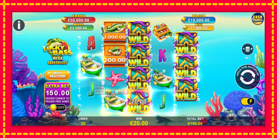 Lucky Bass Mega Cash Collect: สล็อตแมชชีนพร้อมกราฟิกที่ทันสมัย, รูปภาพ 4