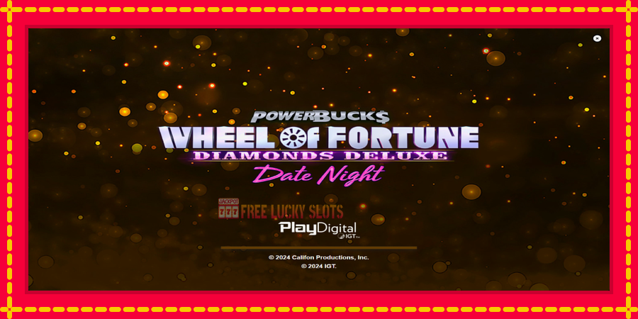 PowerBucks Wheel of Fortune Diamonds Deluxe Date Night: สล็อตแมชชีนพร้อมกราฟิกที่ทันสมัย, รูปภาพ 1