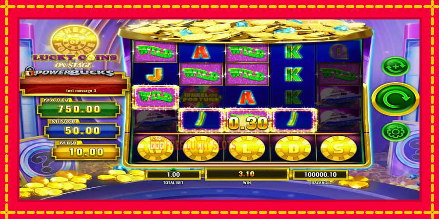 PowerBucks Wheel of Fortune Lucky Coins On Stage: สล็อตแมชชีนพร้อมกราฟิกที่ทันสมัย, รูปภาพ 4