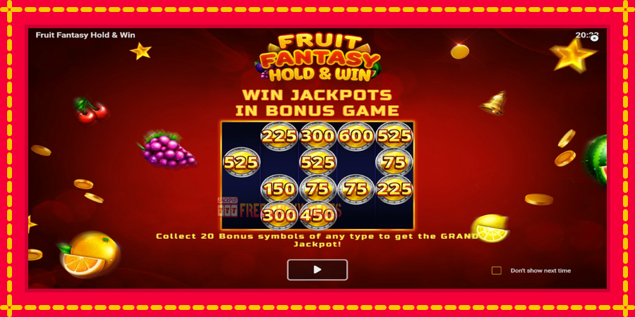 Fruit Fantasy Hold & Win: สล็อตแมชชีนพร้อมกราฟิกที่ทันสมัย, รูปภาพ 1