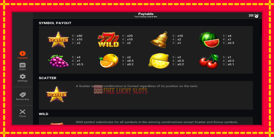 Fruit Fantasy Hold & Win: สล็อตแมชชีนพร้อมกราฟิกที่ทันสมัย, รูปภาพ 5