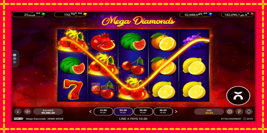 Mega Diamonds: สล็อตแมชชีนพร้อมกราฟิกที่ทันสมัย, รูปภาพ 2