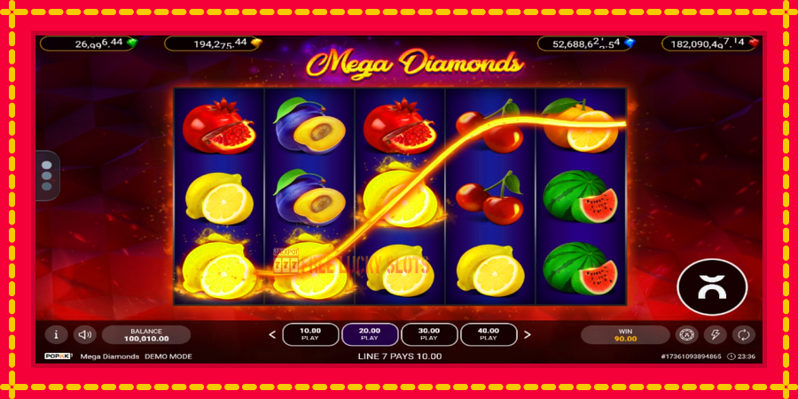 Mega Diamonds: สล็อตแมชชีนพร้อมกราฟิกที่ทันสมัย, รูปภาพ 3